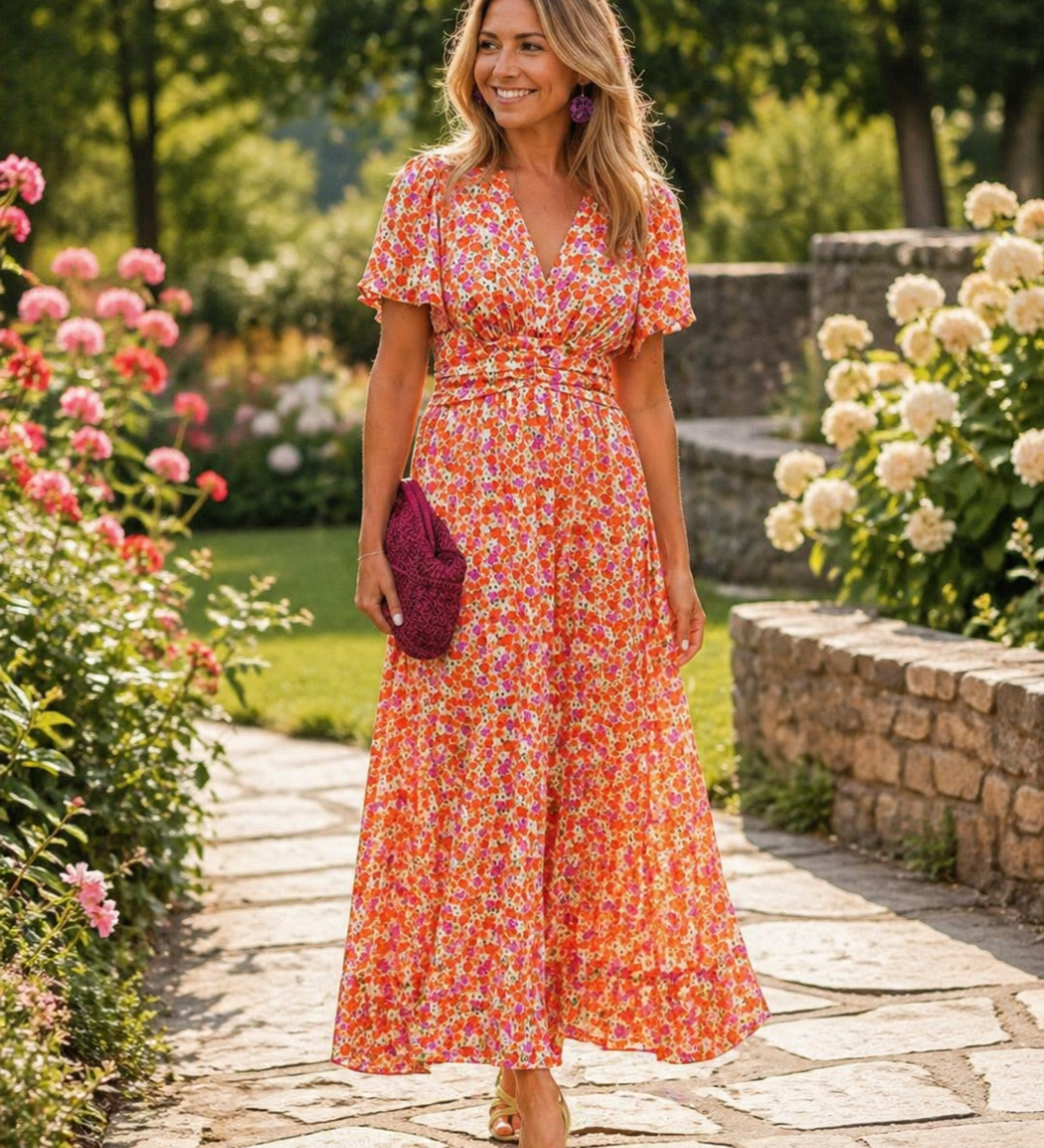 Alice | Maxi Urlaub Sommer Blumen Kleid