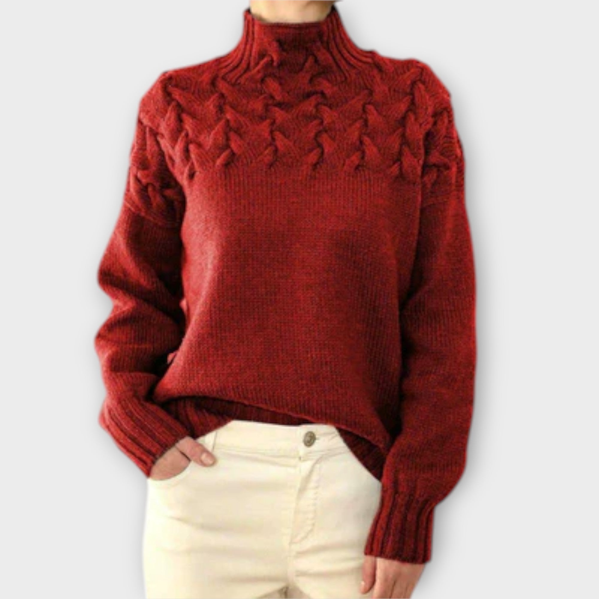 Ivana | Eleganter Strickpullover mit Rollkragen