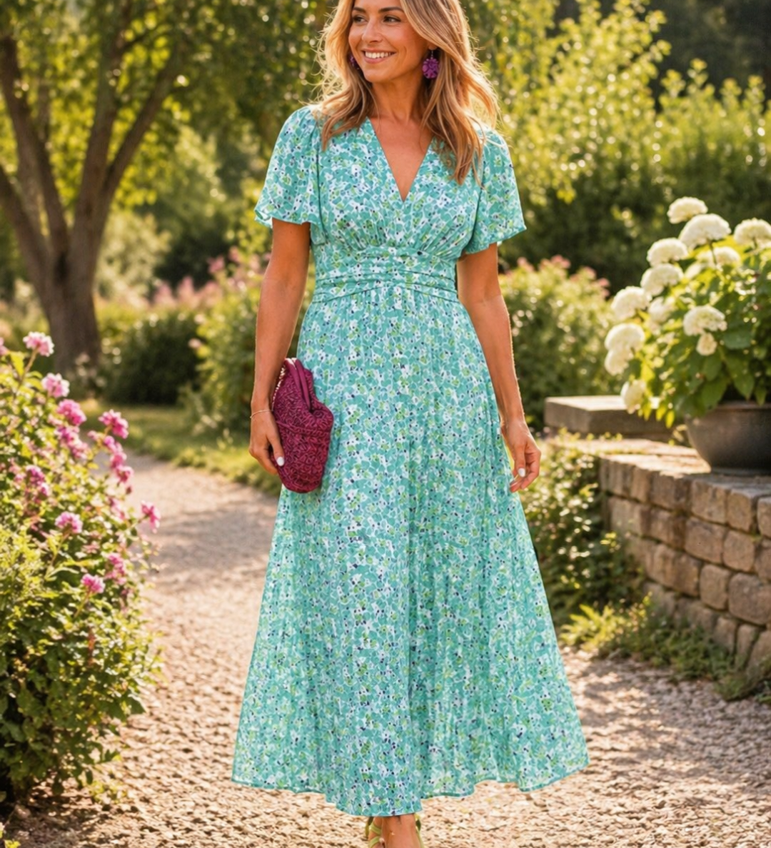 Alice | Maxi Urlaub Sommer Blumen Kleid