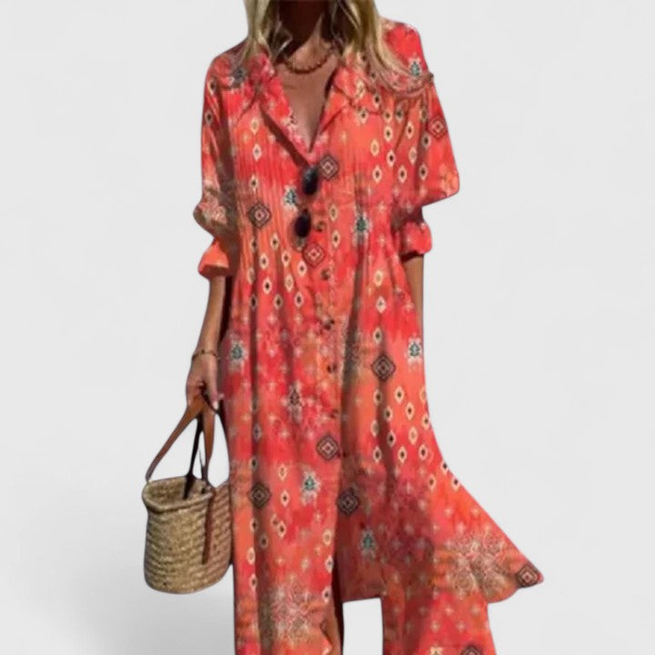Paula | Elegantes Boho Sommerkleid