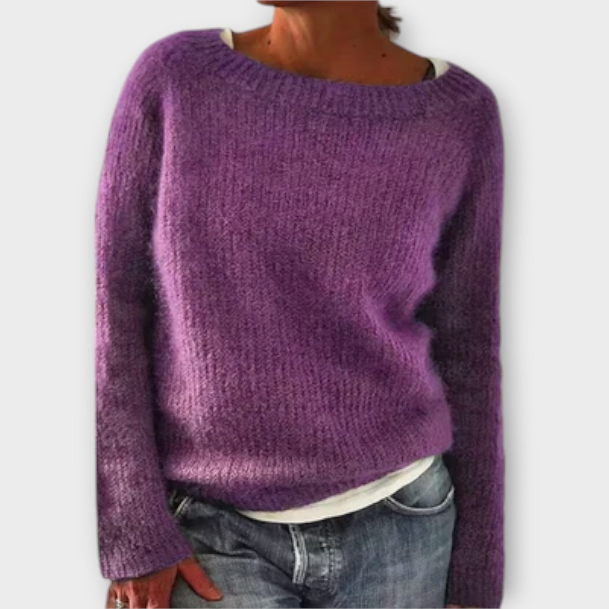 Iva | Einfacher Strickpullover