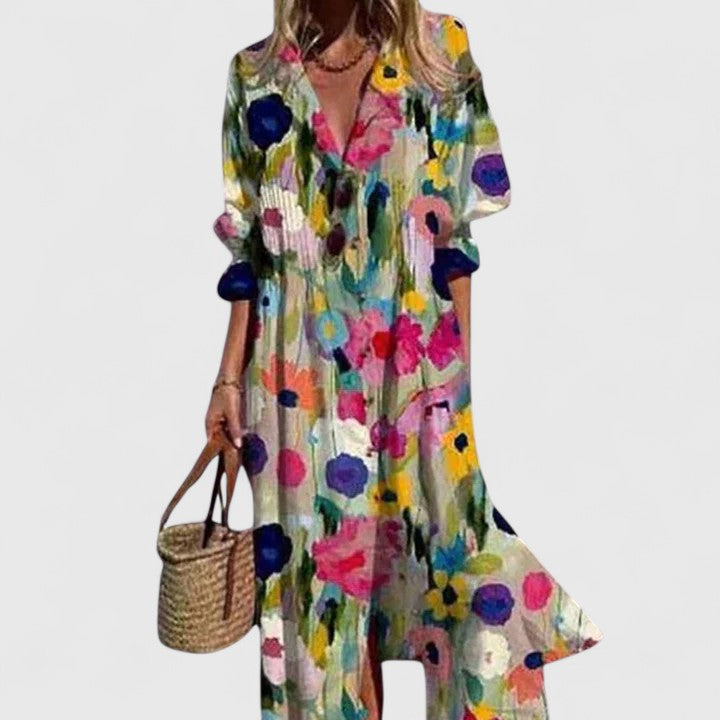 Paula | Elegantes Boho Sommerkleid