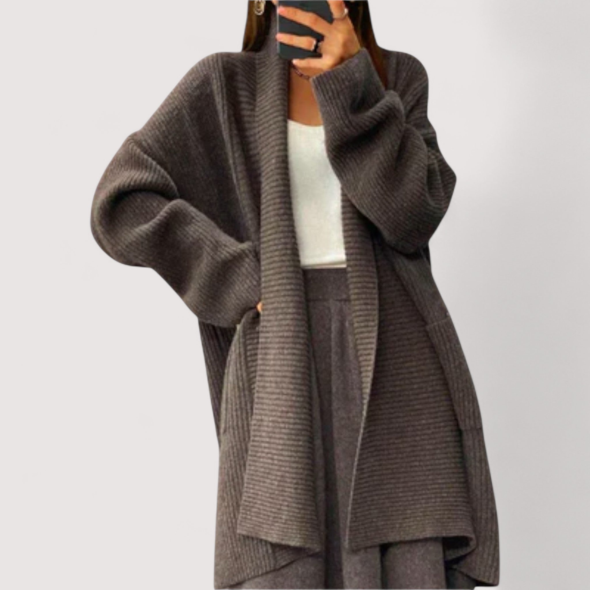 Pladina™ | Langer Strickcardigan