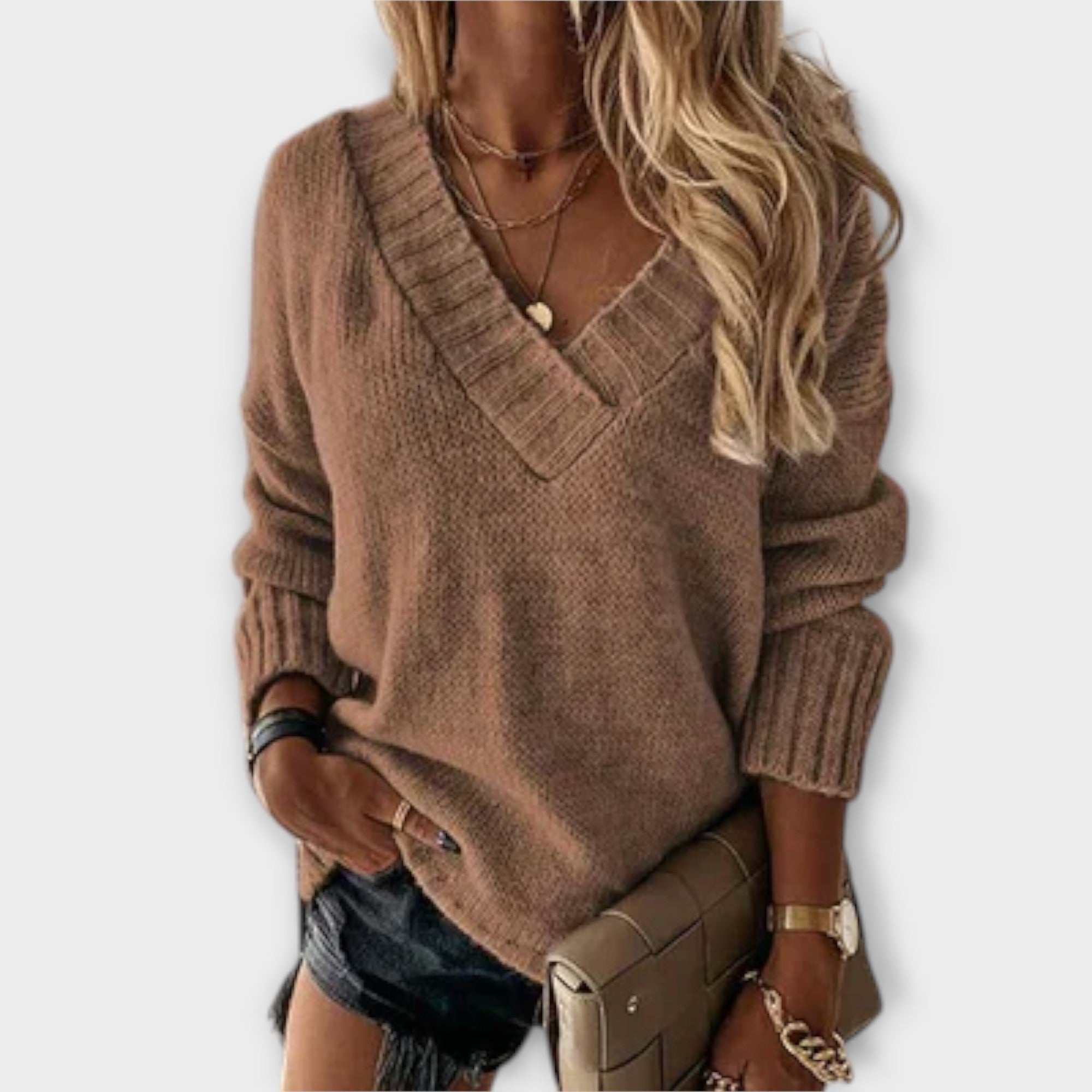 Adéla | Eleganter Pullover mit V-Ausschnitt