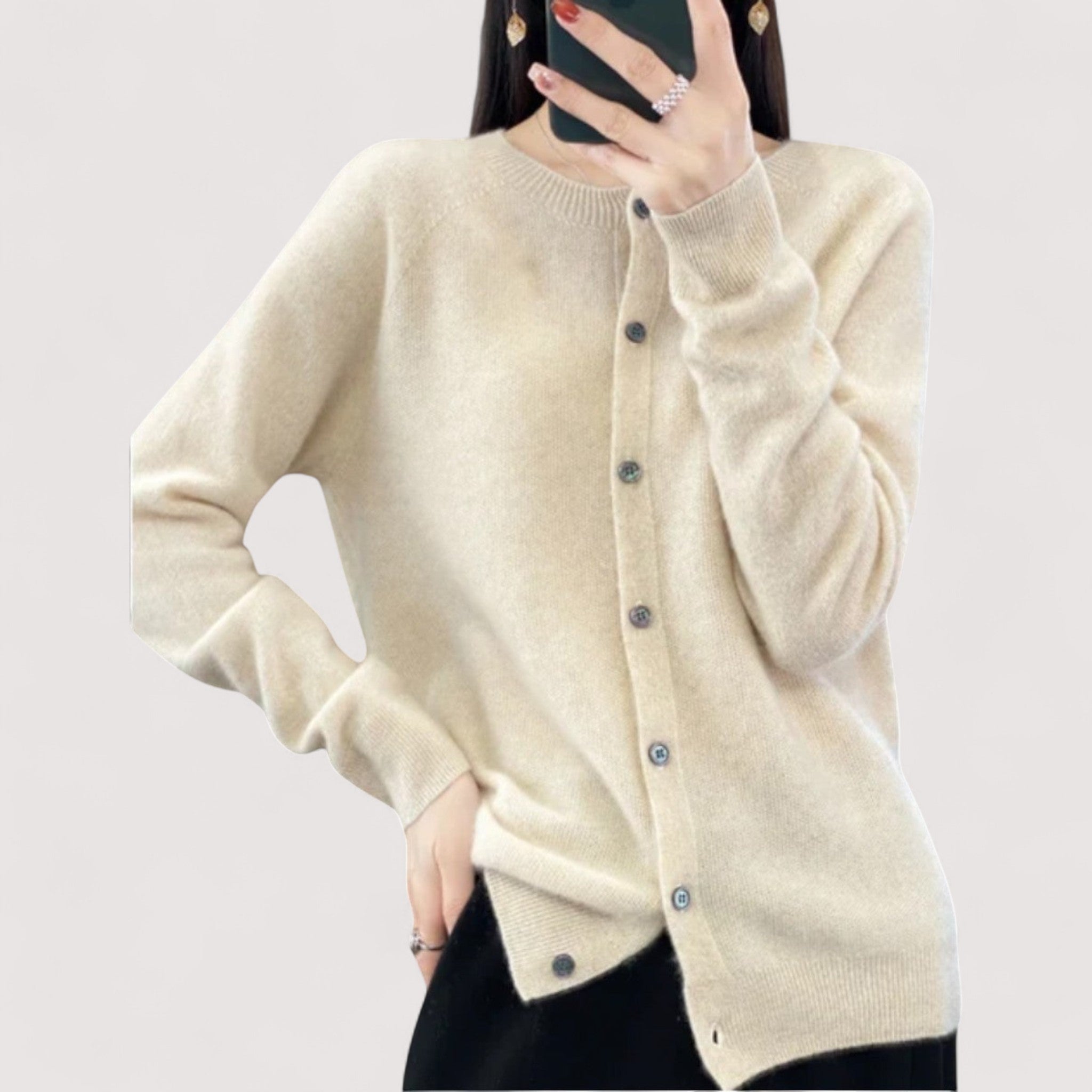 Darija™ | Strickjacke mit Knopf