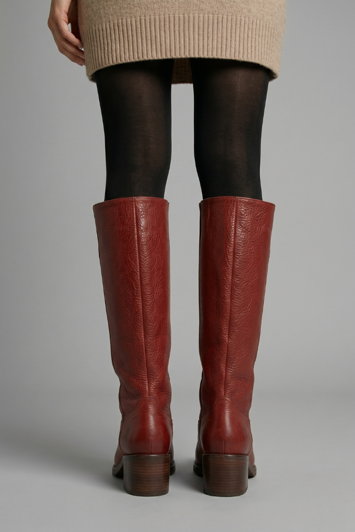 Isolde | Hoher Stiefel mit Blockabsatz