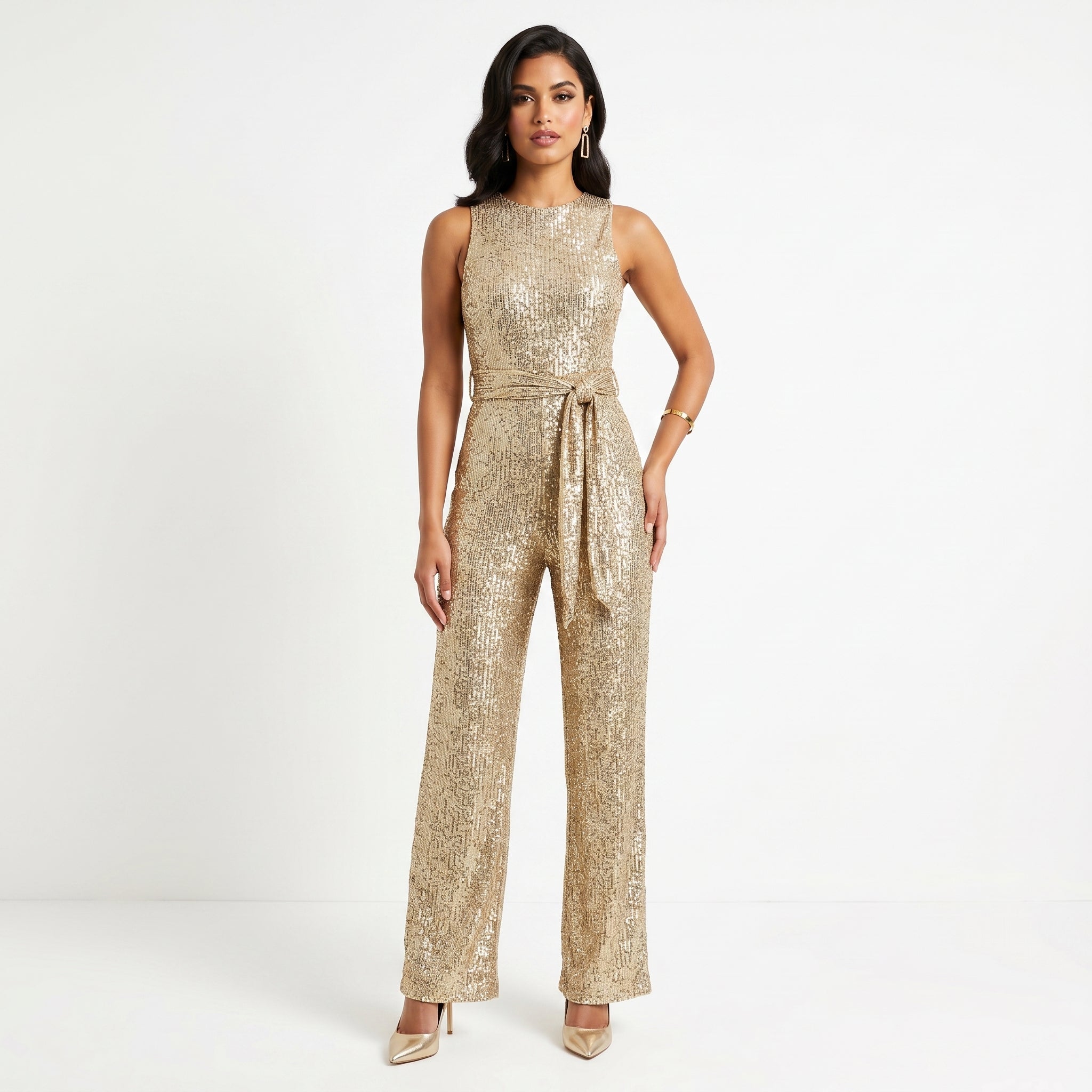 Madalena | Glänzender Jumpsuit für Partys