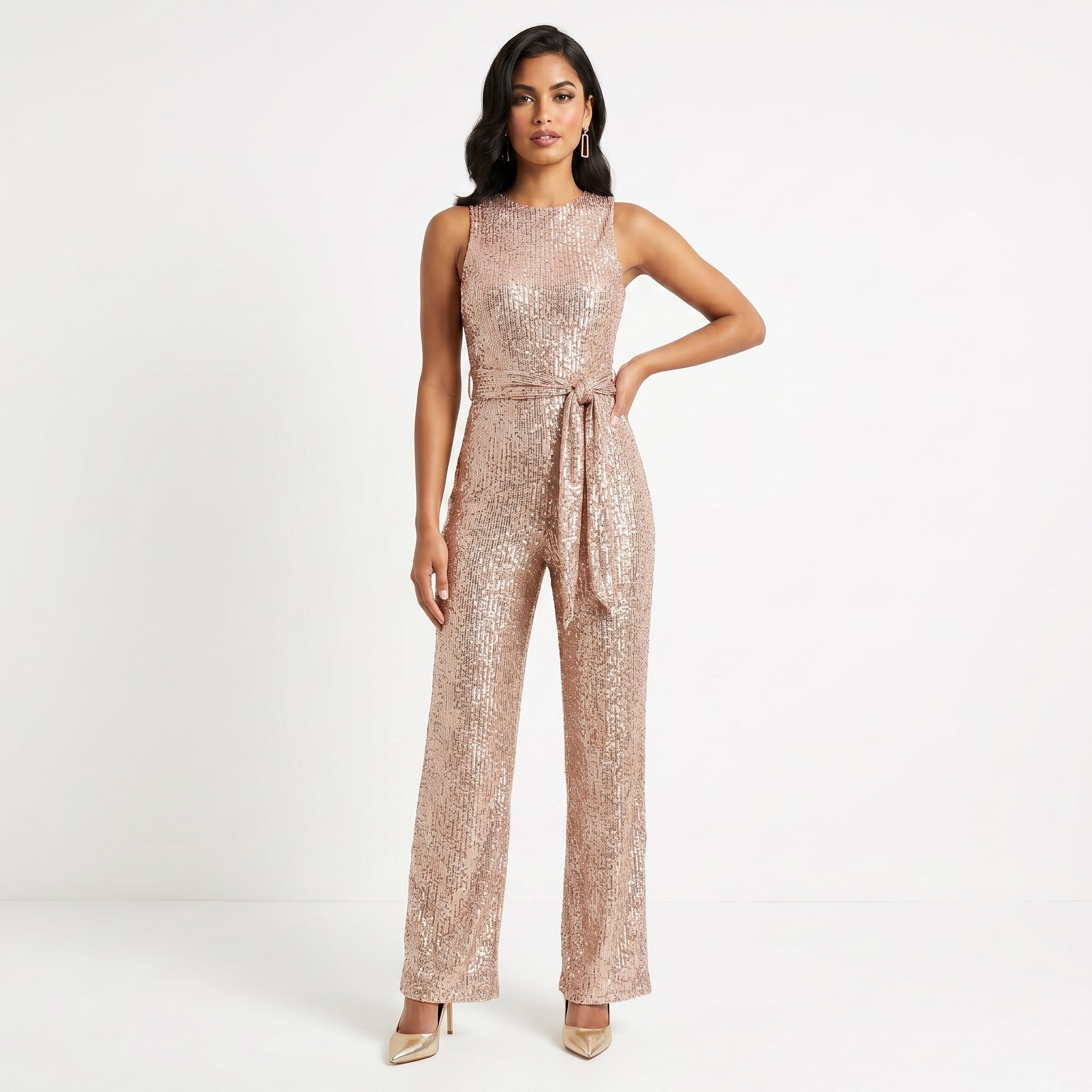 Madalena | Glänzender Jumpsuit für Partys