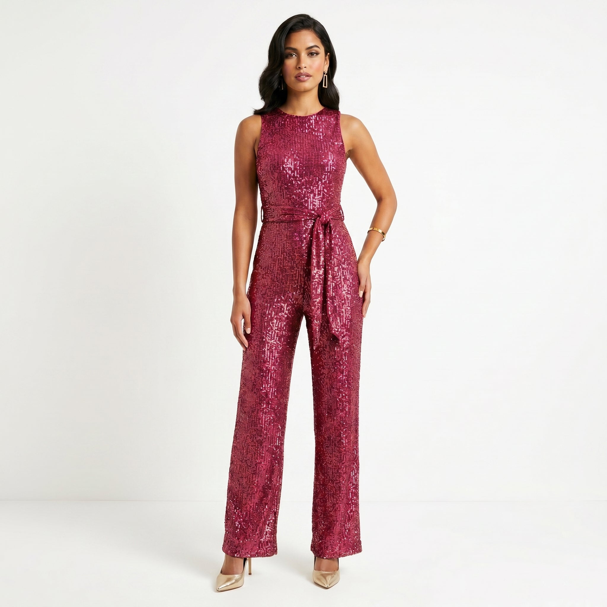 Madalena | Glänzender Jumpsuit für Partys