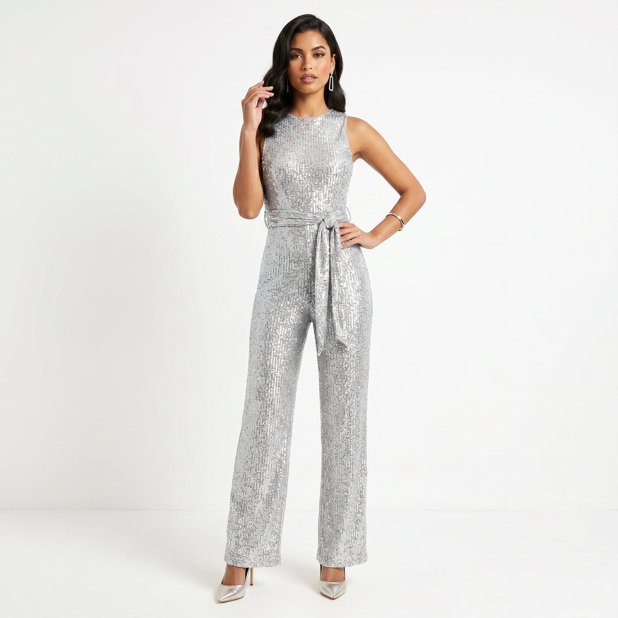 Madalena | Glänzender Jumpsuit für Partys