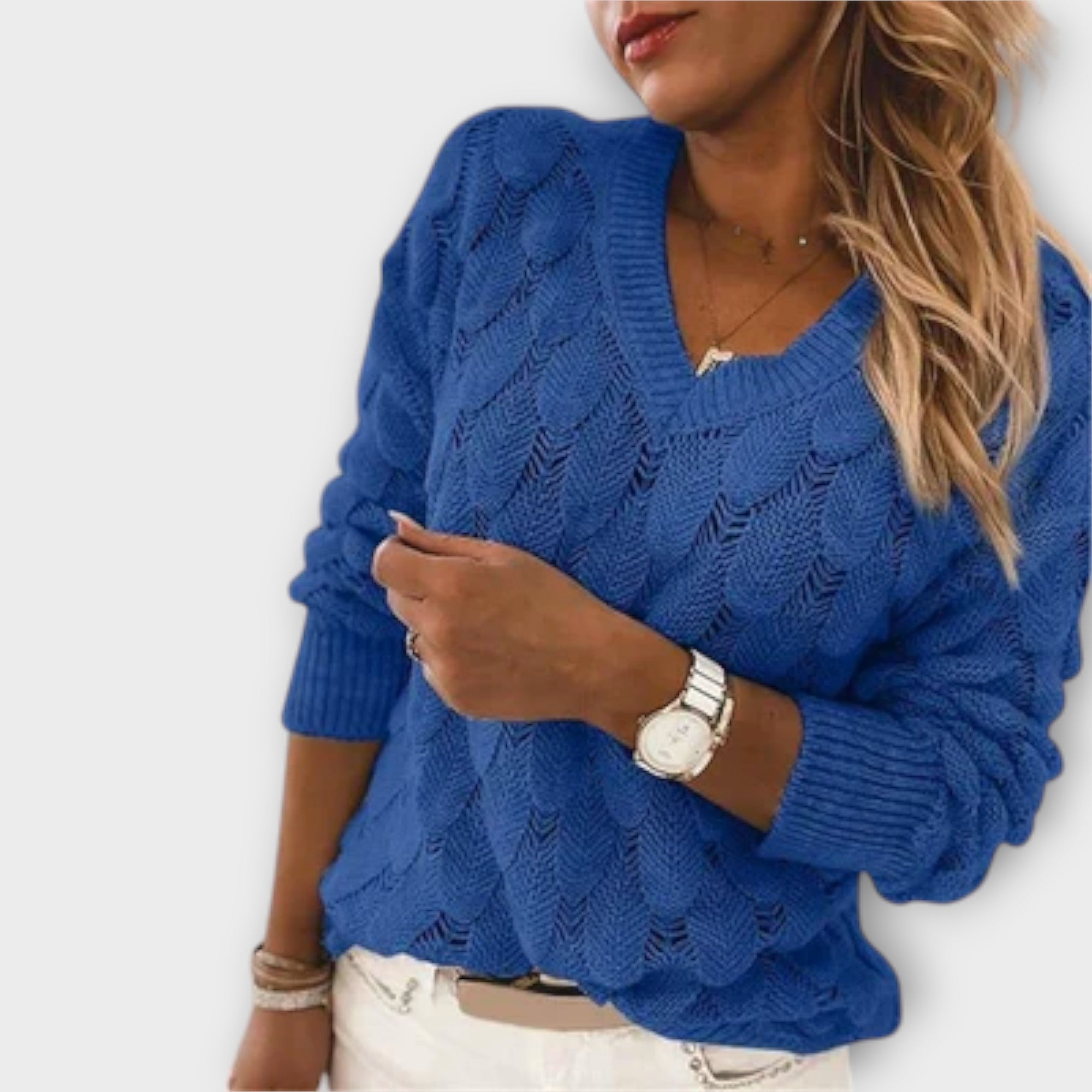 Klára | Eleganter Pullover mit V-Ausschnitt